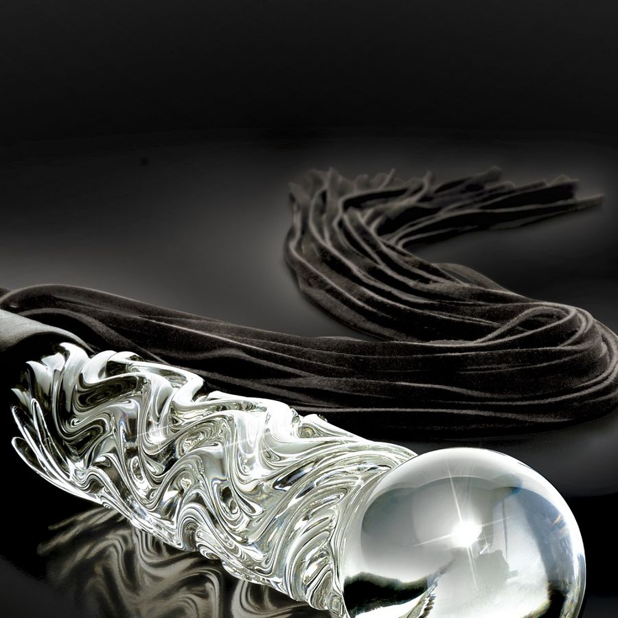 Plug Anale con Coda in Vetro Soffiato Icicles N.38