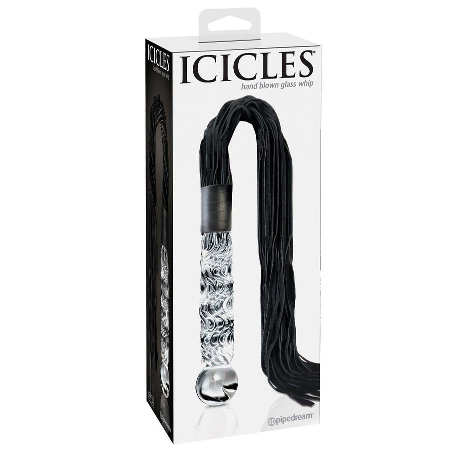 Plug Anale con Coda in Vetro Soffiato Icicles N.38