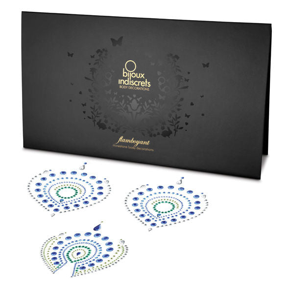 Gioielli Intimi Corpo Bijoux Indiscreti Flamboyant — Blu e Verde