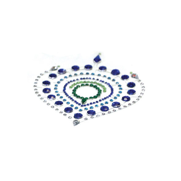 Gioielli Intimi Corpo Bijoux Indiscreti Flamboyant — Blu e Verde