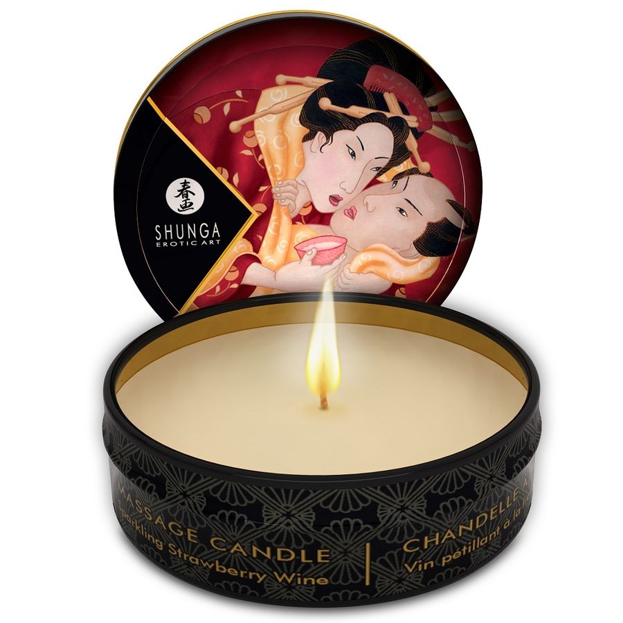 Espositore Candele da Massaggio Shunga Mini Caress — 24 pz