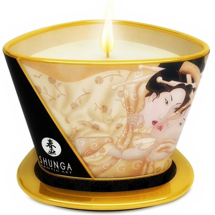 Candela da Massaggio alla Vaniglia Shunga Mini Caress — 170 ml