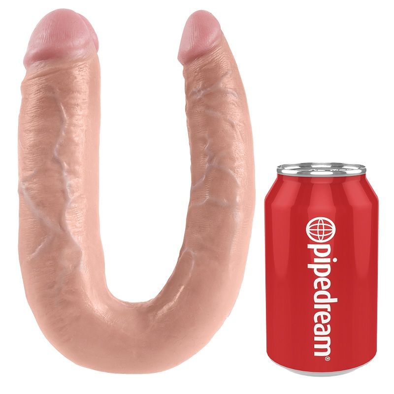 Dildo Realistico Doppio King Cock Double Trouble — Flesh