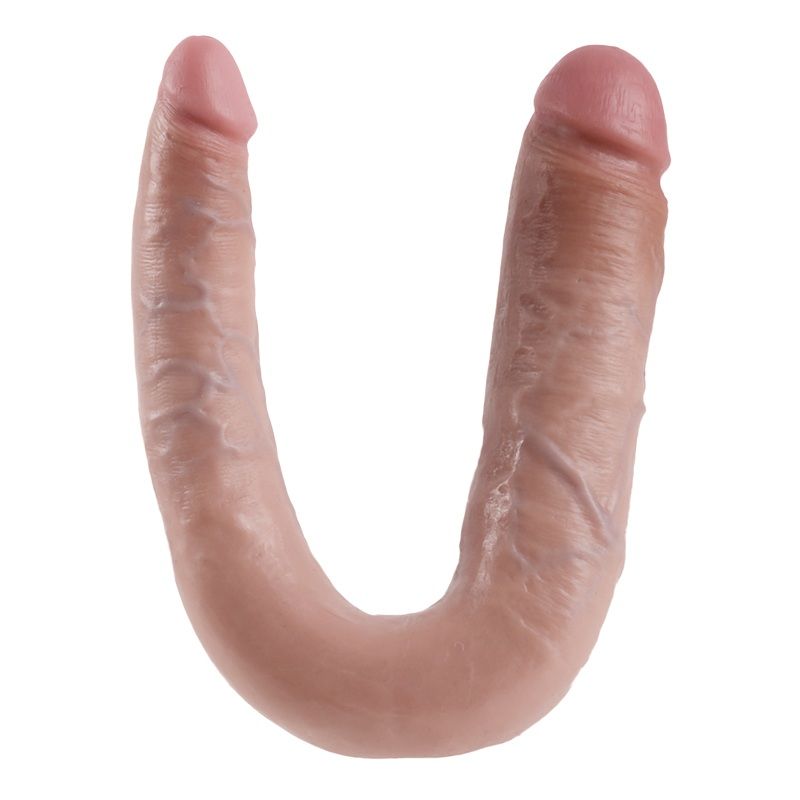 Dildo Realistico Doppio King Cock Double Trouble — Flesh