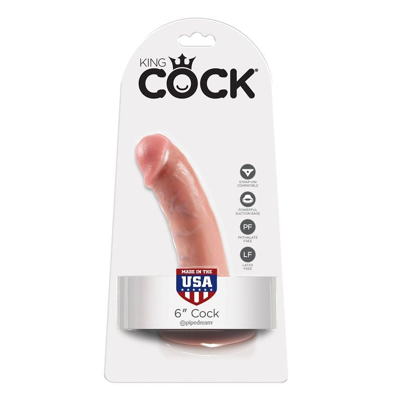 Dildo Realistico King Cock — 15 cm, Flesh