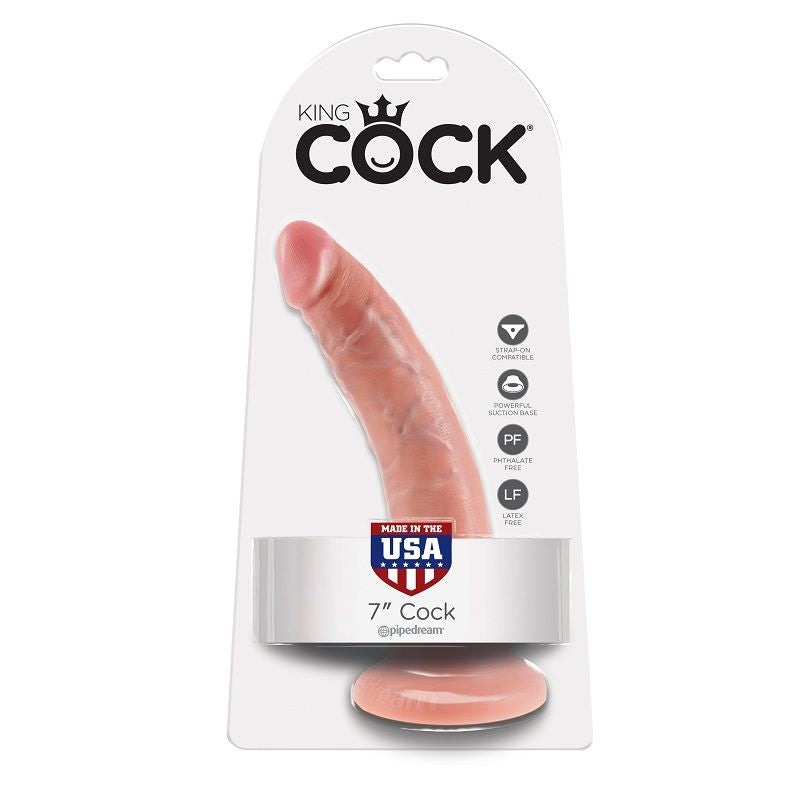 Dildo Realistico King Cock — 17,8 cm, Flesh