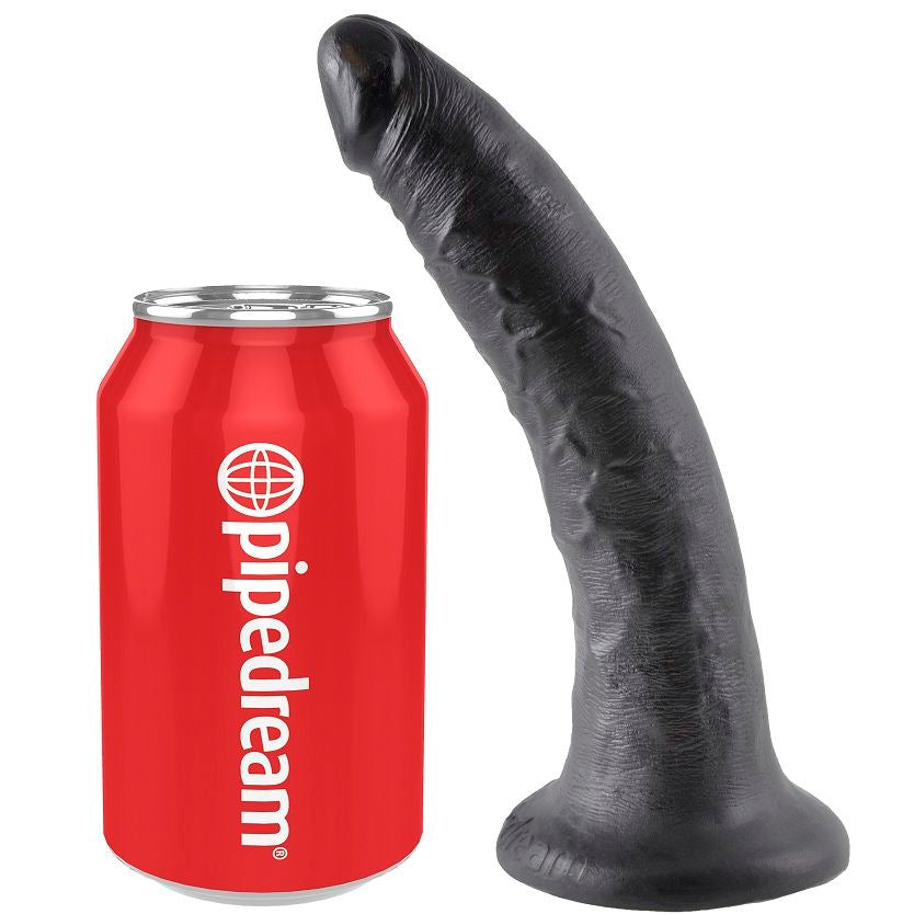 Dildo Realistico KING COCK 7 Pollici — Nero