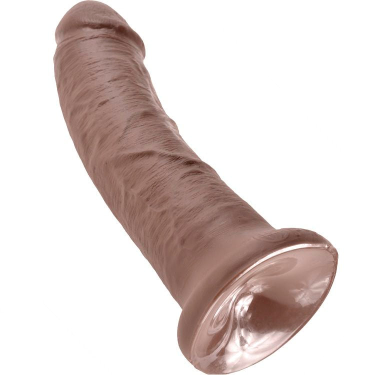 Dildo Realistico con Ventosa King Cock — 20,3 cm, Marrone
