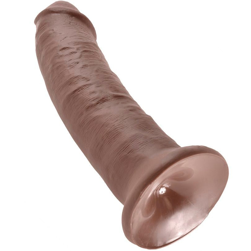 Dildo Realistico King Cock — 22,9 cm, Marrone