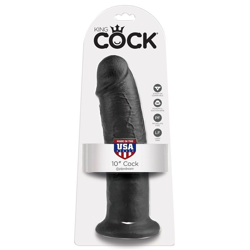 Dildo KING COCK 25cm Realistico — Nero