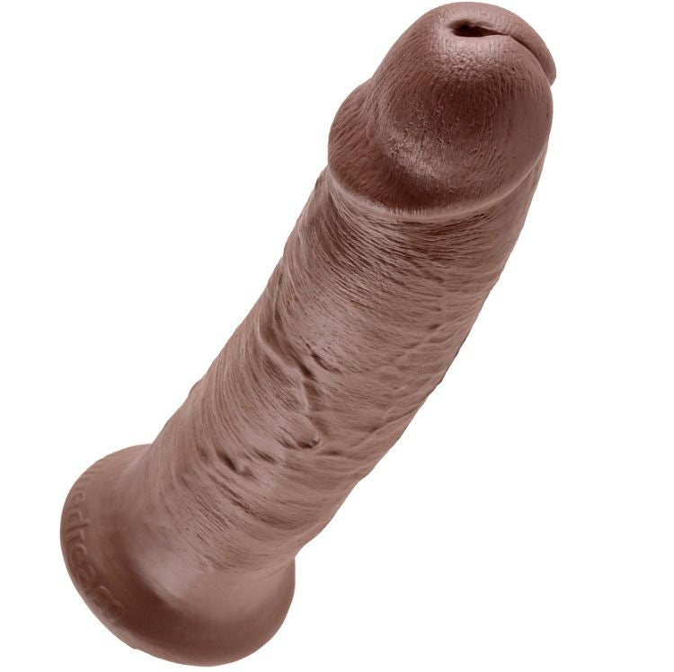 Dildo Realistico King Cock — 25,4 cm, Marrone