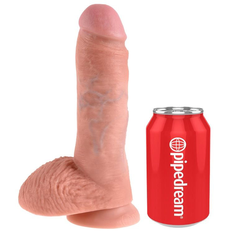 Dildo Realistico con Ventosa King Cock 8" — 20 cm, Flesh