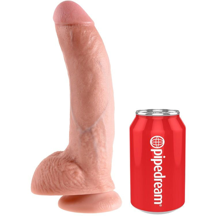 Dildo Realistico con Ventosa King Cock — 22,9 cm, Flesh
