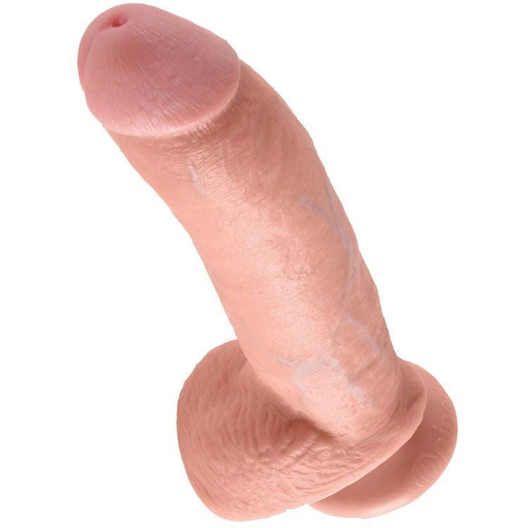 Dildo Realistico con Ventosa King Cock — 22,9 cm, Flesh