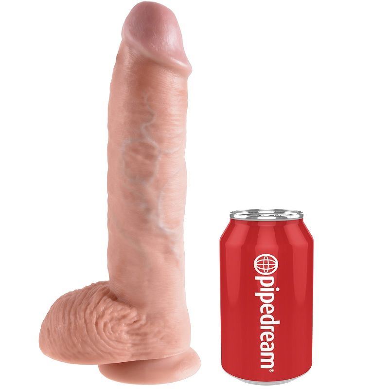 Dildo Realistico con Ventosa King Cock — 26,5 cm, Flesh