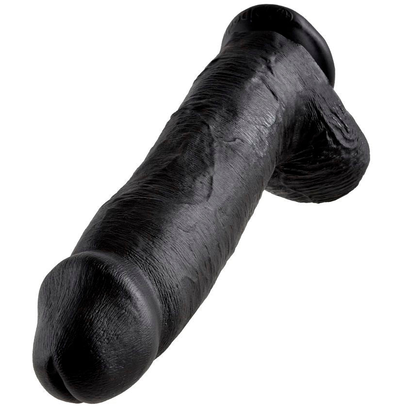 Dildo KING COCK con Ventosa — Nero con Sfere