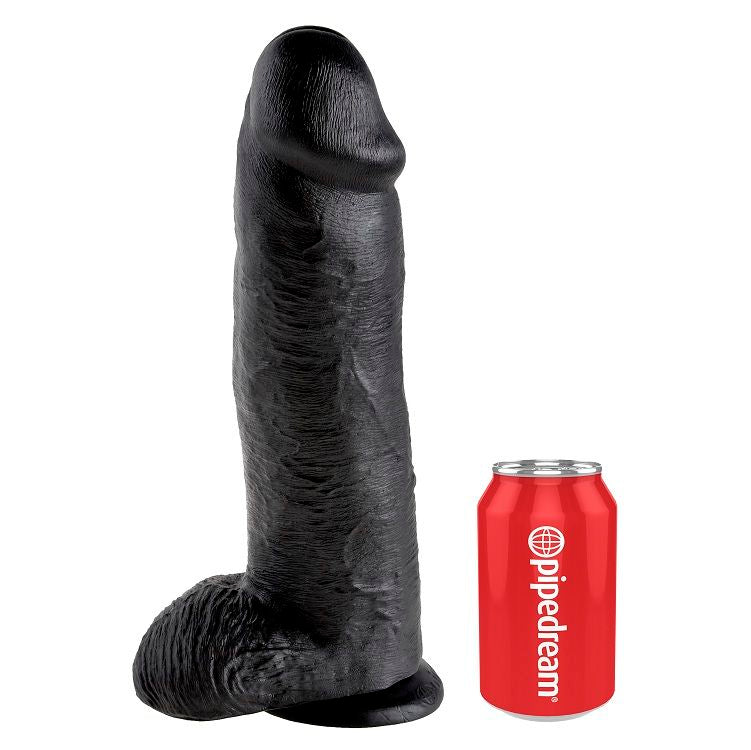 Dildo KING COCK con Ventosa — Nero con Sfere