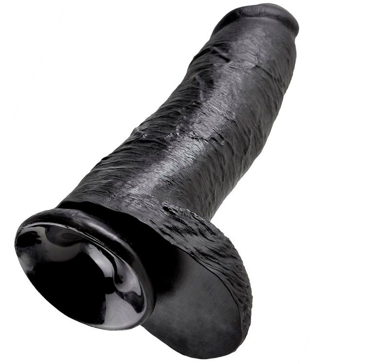 Dildo KING COCK con Ventosa — Nero con Sfere