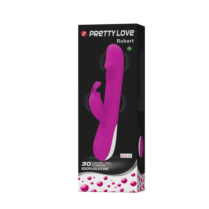 Vibratore Rabbit Pretty Love Robert — Silicone, 30 Modalità