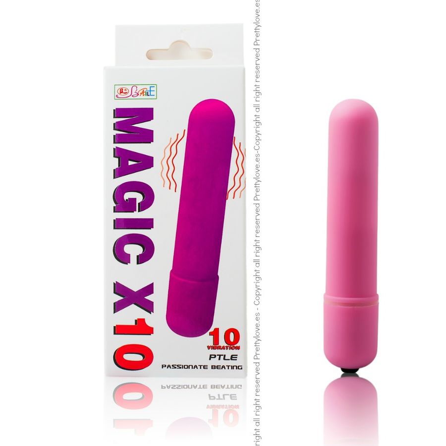 Uovo Vibrante 10 Funzioni Baile Magic X10 — Silicone, 9 cm