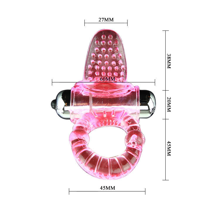 Anello Fallico Vibrante Baile Dolce ABS — 10 Ritmi, Rosa