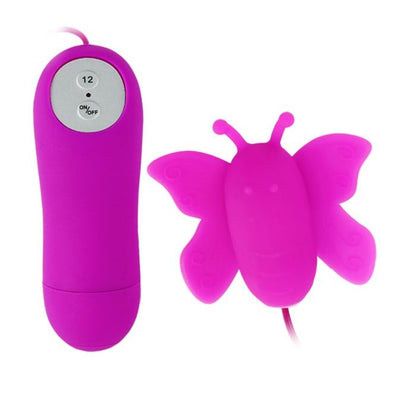 Stimolatore Clitoride a Farfalla Baile Love Eggs — 12 Velocità, Lilla
