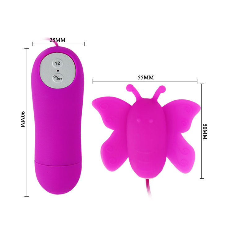 Stimolatore Clitoride a Farfalla Baile Love Eggs — 12 Velocità, Lilla