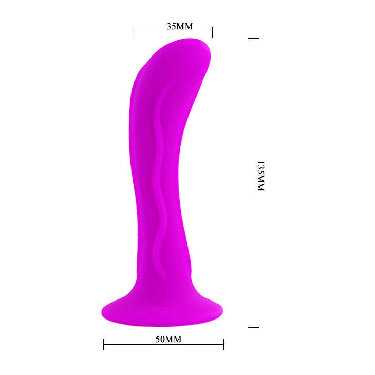 Plug Anale con Ventosa Baile Passion — Silicone, 13,5 cm