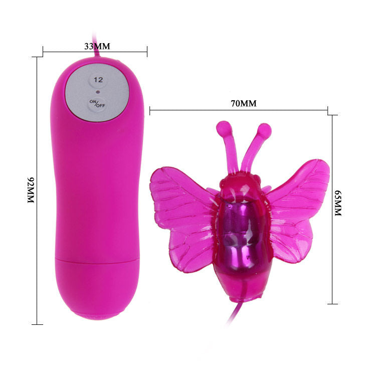 Stimolatore Clitoride a Farfalla Baile — 12 Modalità, Silicone