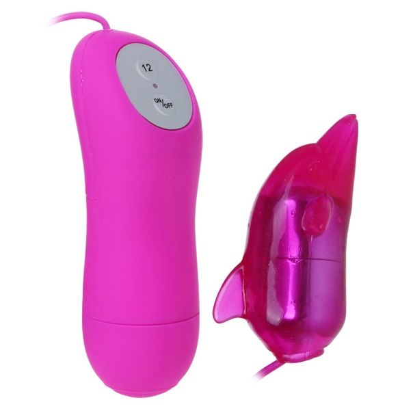 Vibratore Clitoride a Forma di Delfino Baile — 12 Modalità