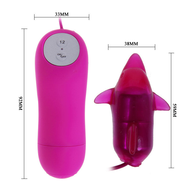 Vibratore Clitoride a Forma di Delfino Baile — 12 Modalità