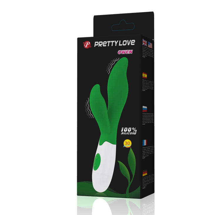 Vibratore Clitoride Pretty Love Owen — 30 Modalità, Verde