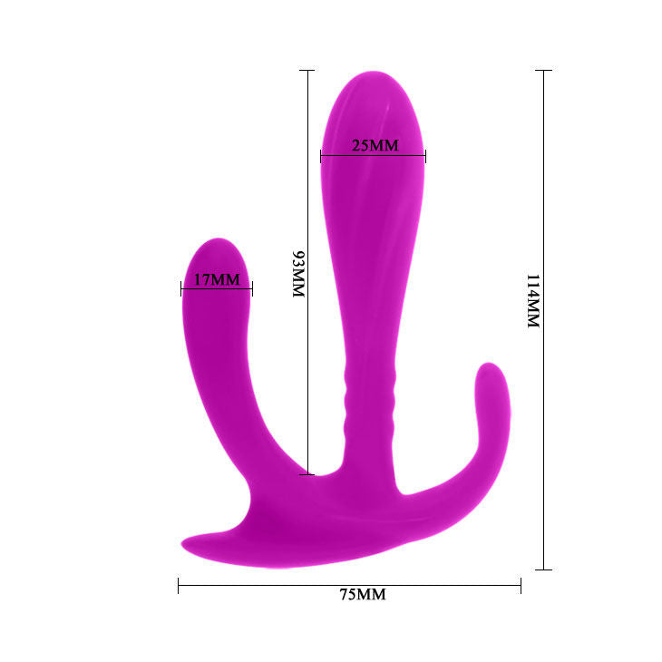 Vibratore Rabbit Triplo Pretty Love Edgar — Silicone, 11 cm