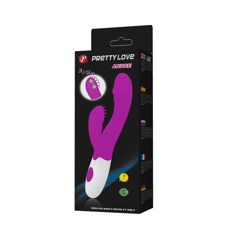 Vibratore Rabbit Clitoride Pretty Love Andre — 7 Modalità