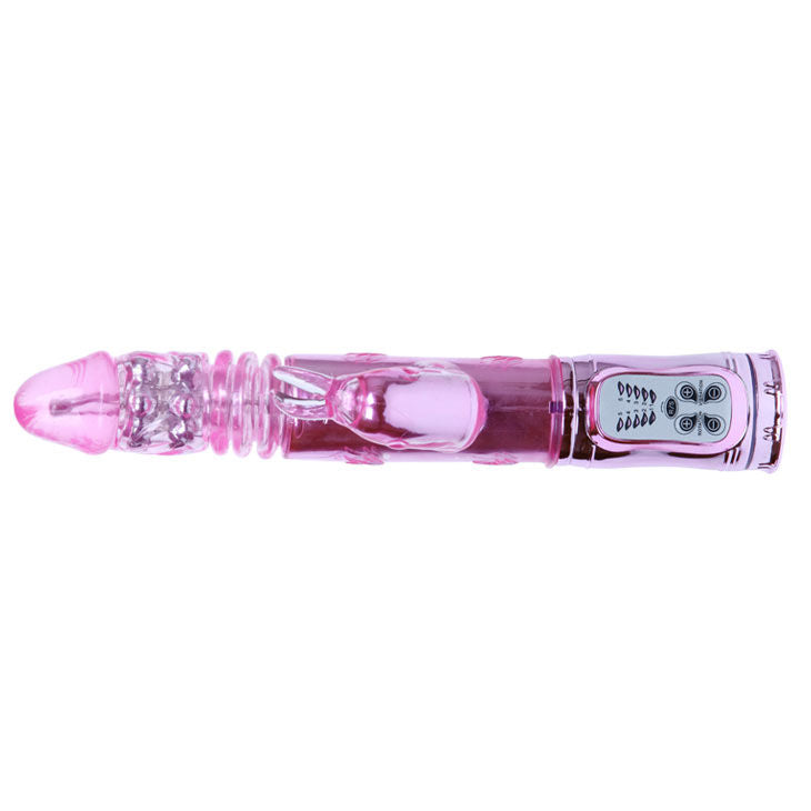 Vibratore Rabbit Rotante Baile Butterfly — Ricaricabile USB, Rosa