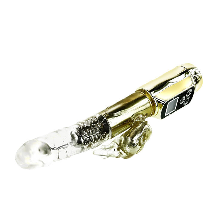 Vibratore Rabbit Baile Siberia Passion Gold — Doppia Rotazione