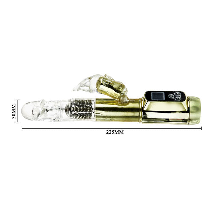 Vibratore Rabbit Baile Siberia Passion Gold — Doppia Rotazione