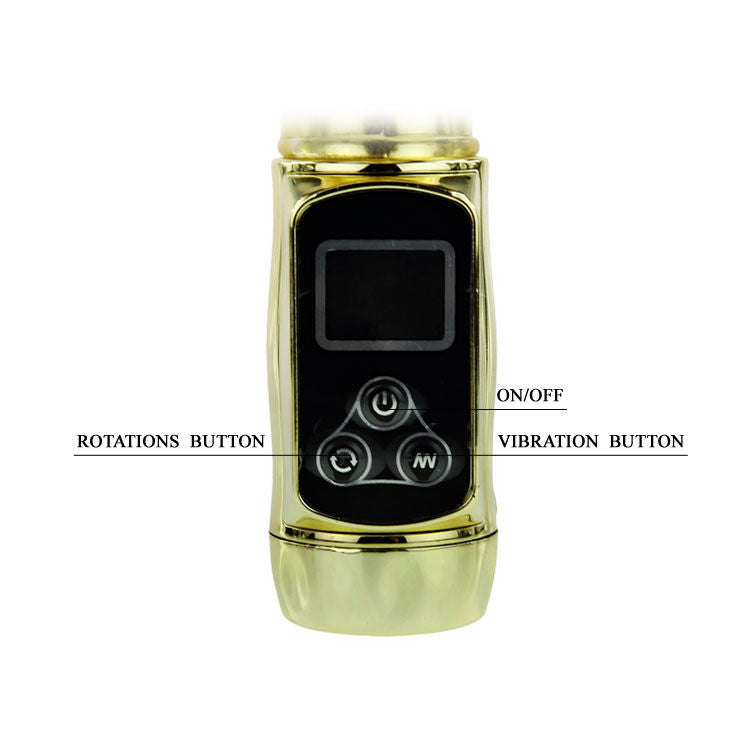 Vibratore Rabbit Baile Siberia Passion Gold — Doppia Rotazione