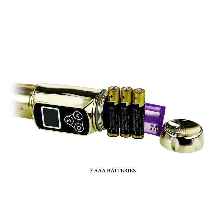 Vibratore Rabbit Baile Siberia Passion Gold — Doppia Rotazione