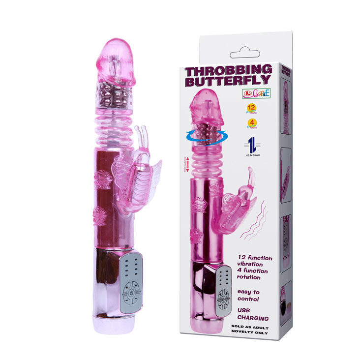 Vibratore Rabbit Pulsante Baile Us Coniglio Farfalla — 12 Funzioni