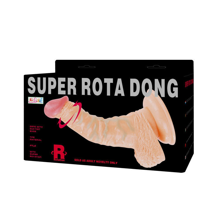 Dildo Realistico Rotante Baile Super Rota Dong — TPR, Ventosa