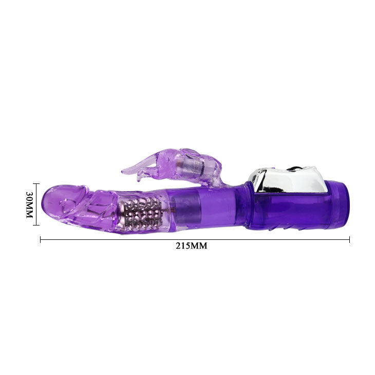 Vibratore Rabbit Baile Super Sex — Perline Rotanti, Stimolatore Clitoride