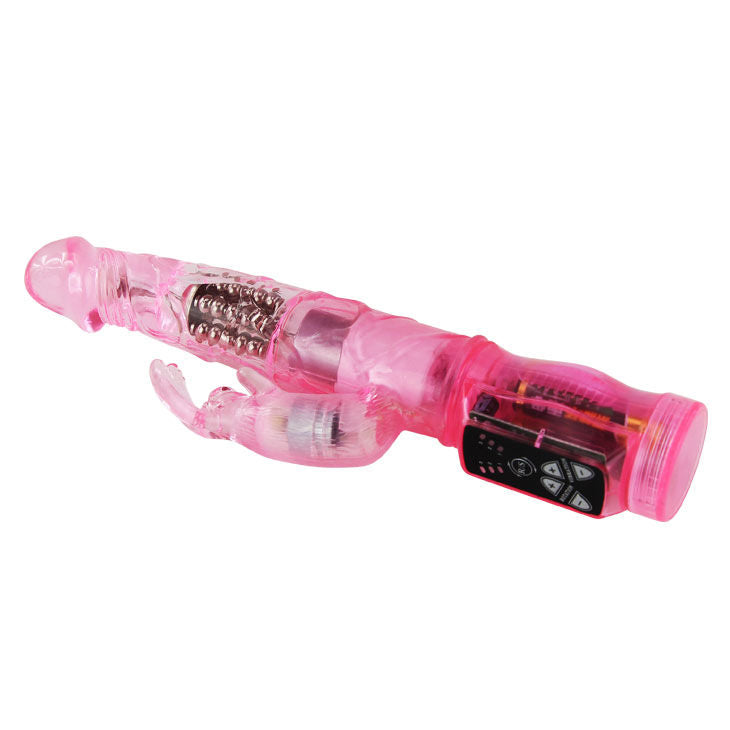 Vibratore Rabbit Rotante Baile Mini — Gelatina, Rosa
