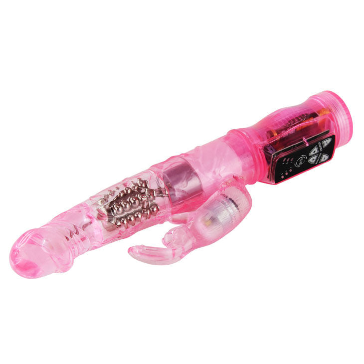 Vibratore Rabbit Rotante Baile Mini — Gelatina, Rosa