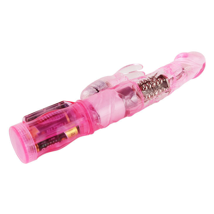 Vibratore Rabbit Rotante Baile Mini — Gelatina, Rosa