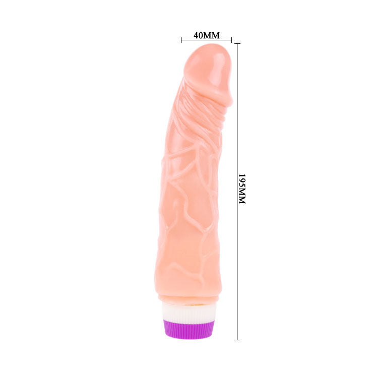 Dildo Realistico Vibrante Baile Linex — Gelatina, 19,5 cm