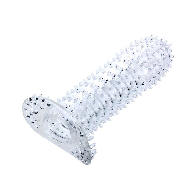 Guaina Fallica con Noduli Baile — Silicone Morbido, 14 cm