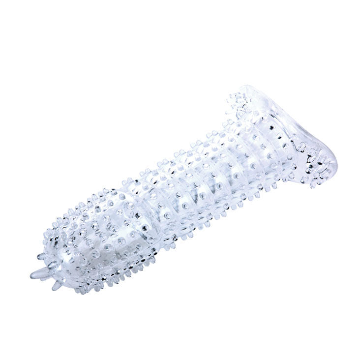 Guaina Fallica con Noduli Baile — Silicone Morbido, 14 cm
