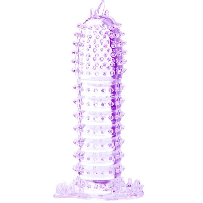 Guaina Fallica con Noduli Baile — Silicone Morbido, 14 cm