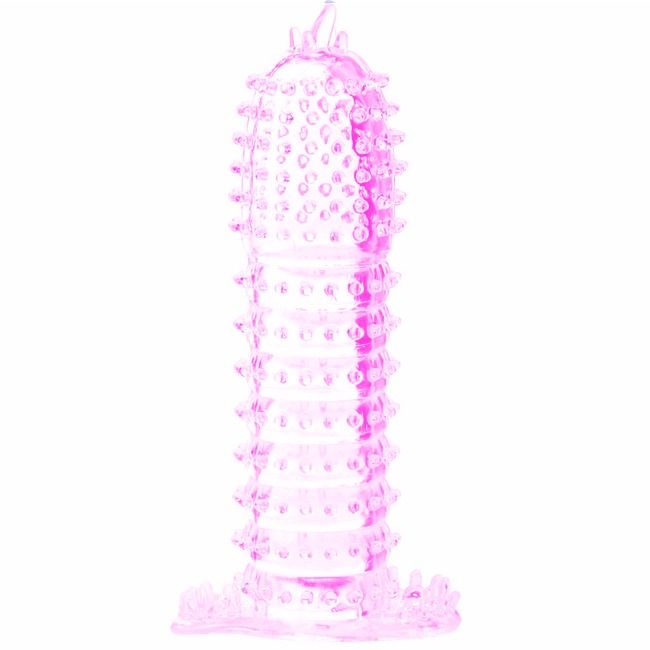 Guaina Fallica con Noduli Baile — Silicone, 14 cm